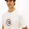 Camiseta con el logotipo de la bandera circular Camiseta con el logotipo de la bandera circular