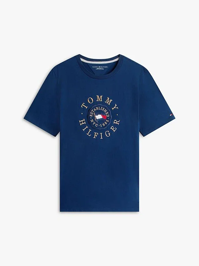 Camiseta con el logotipo de la bandera circular Camiseta con el logotipo de la bandera circular