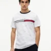 Camiseta con el logotipo de la raya de la bandera Camiseta con el logotipo de la raya de la bandera