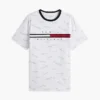 Camiseta con el logotipo de la raya de la bandera Camiseta con el logotipo de la raya de la bandera