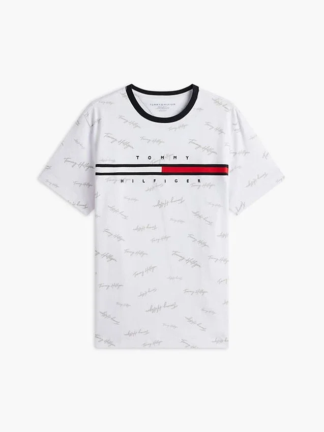 Camiseta con el logotipo de la raya de la bandera Camiseta con el logotipo de la raya de la bandera