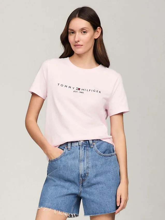 Camiseta con el logotipo de Tommy bordado Camiseta con el logotipo de Tommy bordado