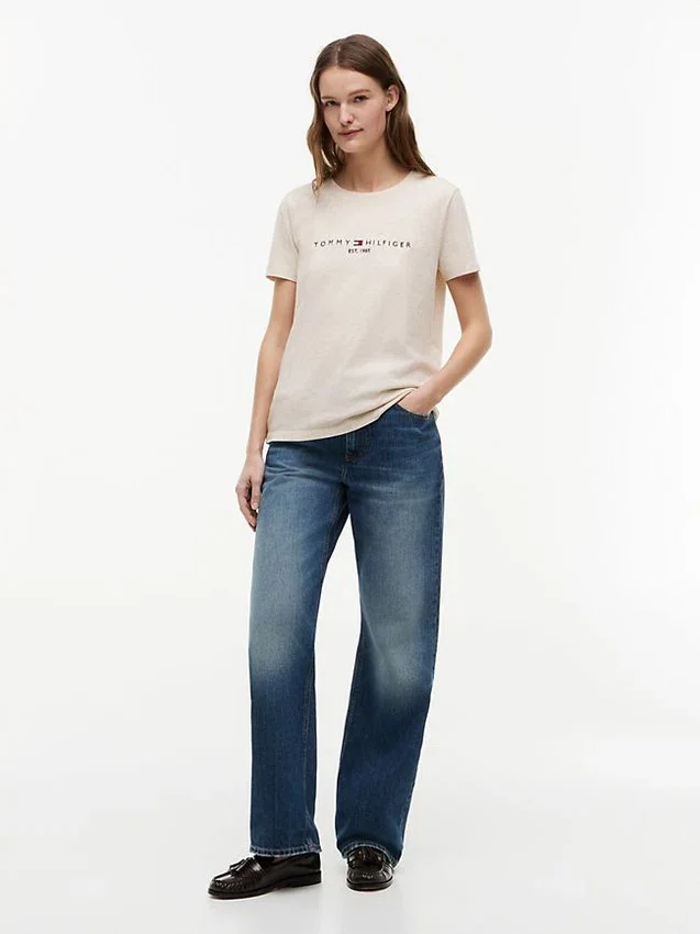 Camiseta con el logotipo de Tommy bordado Camiseta con el logotipo de Tommy bordado