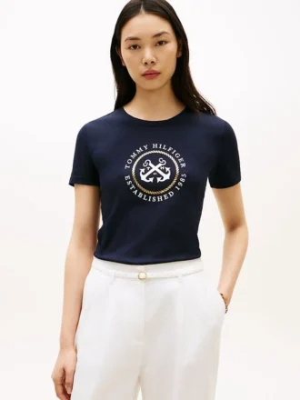 Camiseta con el logotipo del ancla de TH