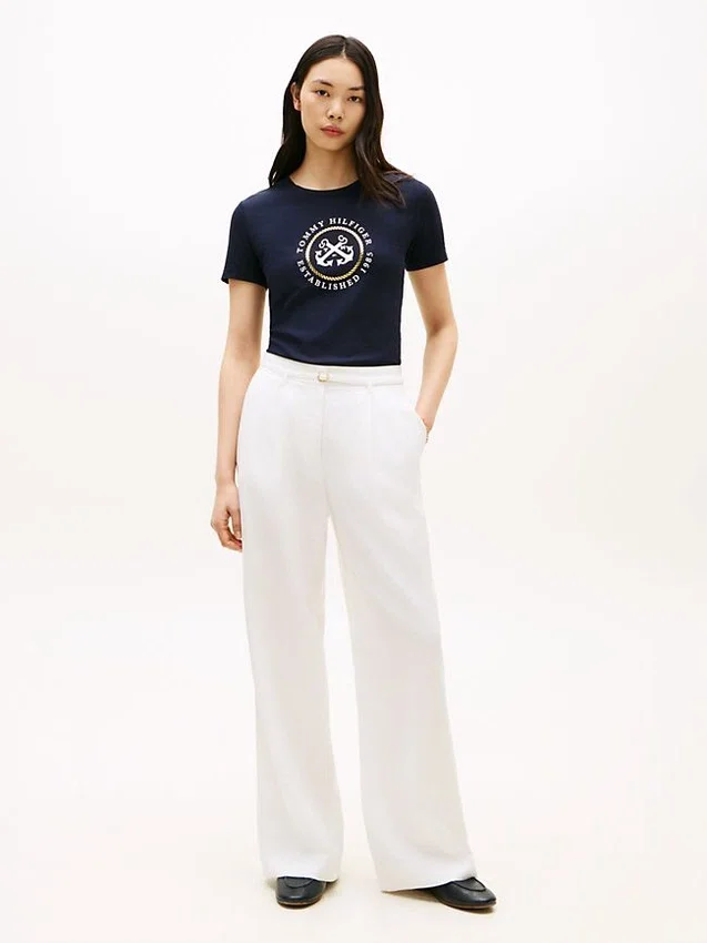 Camiseta con el logotipo del ancla de TH Camiseta con el logotipo del ancla de TH