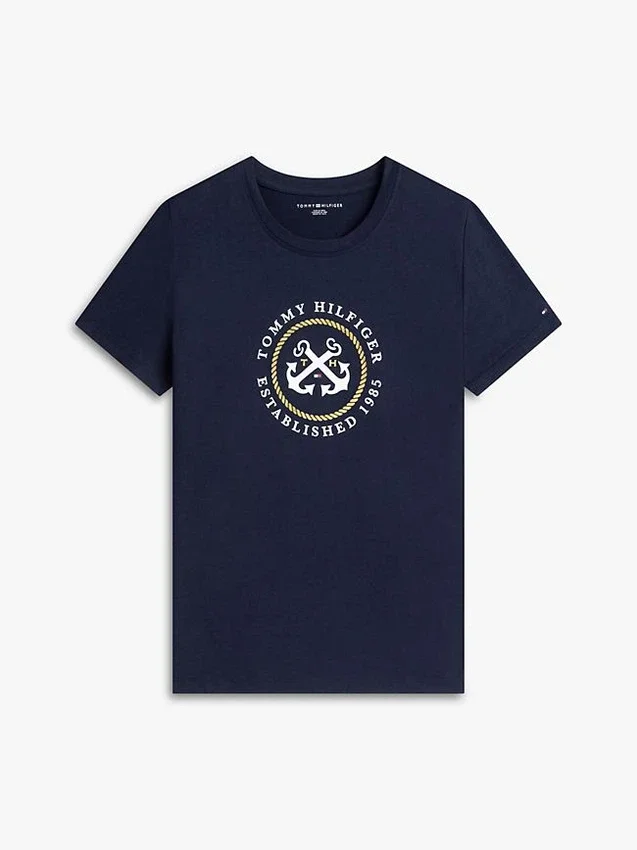 Camiseta con el logotipo del ancla de TH Camiseta con el logotipo del ancla de TH