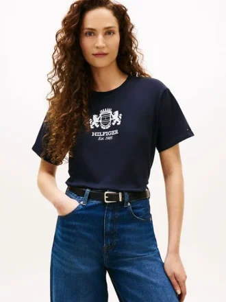 Camiseta con el logotipo del escudo de Hilfiger