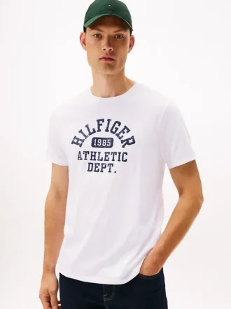 Camiseta con el logotipo deportivo Hilfiger 1985