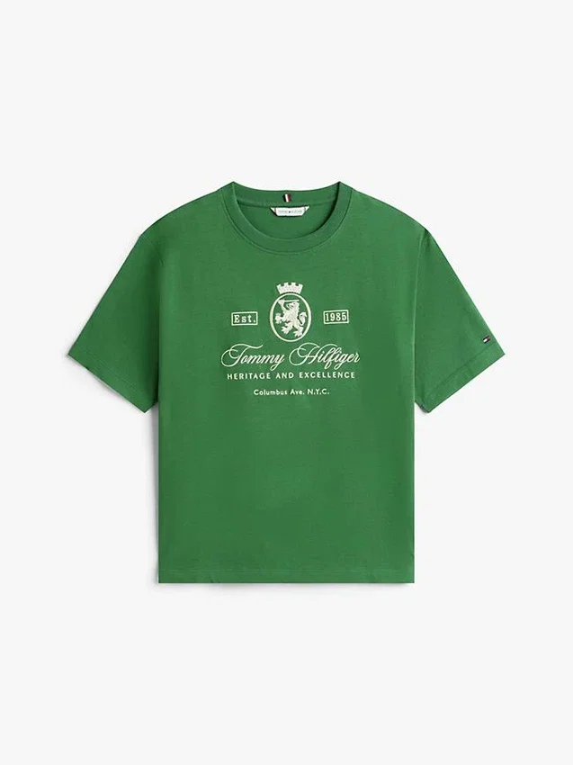 Camiseta con el logotipo Script Crest bordado Camiseta con el logotipo Script Crest bordado