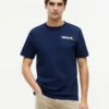 Camiseta con estampado de palmera del desierto en la espalda