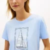 Camiseta con estampado de velero