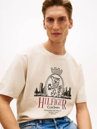 Camiseta con estampado gráfico Hilfiger Crest