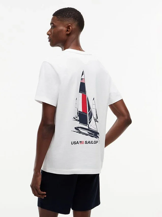 Camiseta con estampado Tommy x US SailGP Team Camiseta con estampado Tommy x US SailGP Team