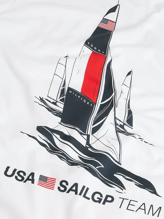 Camiseta con estampado Tommy x US SailGP Team Camiseta con estampado Tommy x US SailGP Team