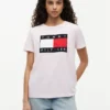 Camiseta con gran logotipo de bandera