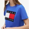 Camiseta con gran logotipo de bandera
