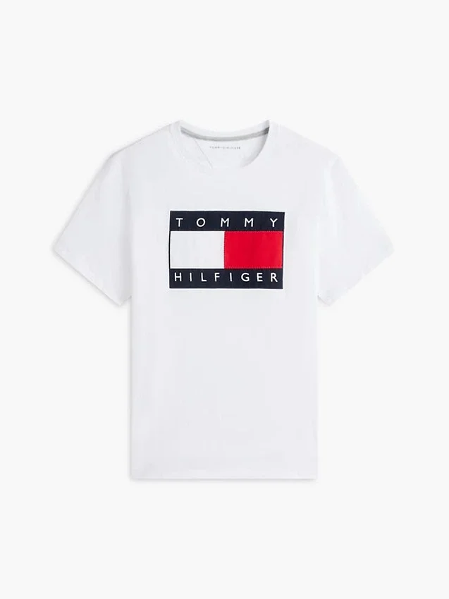 Camiseta con gran logotipo de bandera Camiseta con gran logotipo de bandera