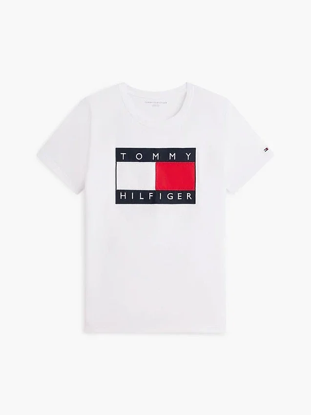 Camiseta con gran logotipo de bandera Camiseta con gran logotipo de bandera
