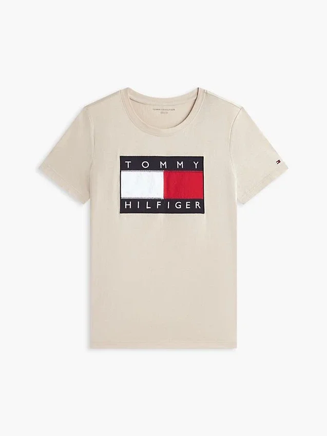 Camiseta con gran logotipo de bandera Camiseta con gran logotipo de bandera