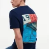 Camiseta con gráfico náutico en la espalda Camiseta con gráfico náutico en la espalda