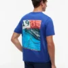 Camiseta con gráfico náutico en la espalda Camiseta con gráfico náutico en la espalda