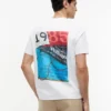 Camiseta con gráfico náutico en la espalda Camiseta con gráfico náutico en la espalda