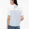 Camiseta con lazo trasero de mezcla de tejidos Camiseta con lazo trasero de mezcla de tejidos