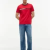 Camiseta con logotipo de bandera bordado Camiseta con logotipo de bandera bordado