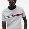 Camiseta con logotipo de bandera bordado Camiseta con logotipo de bandera bordado
