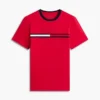 Camiseta con logotipo de bandera bordado Camiseta con logotipo de bandera bordado