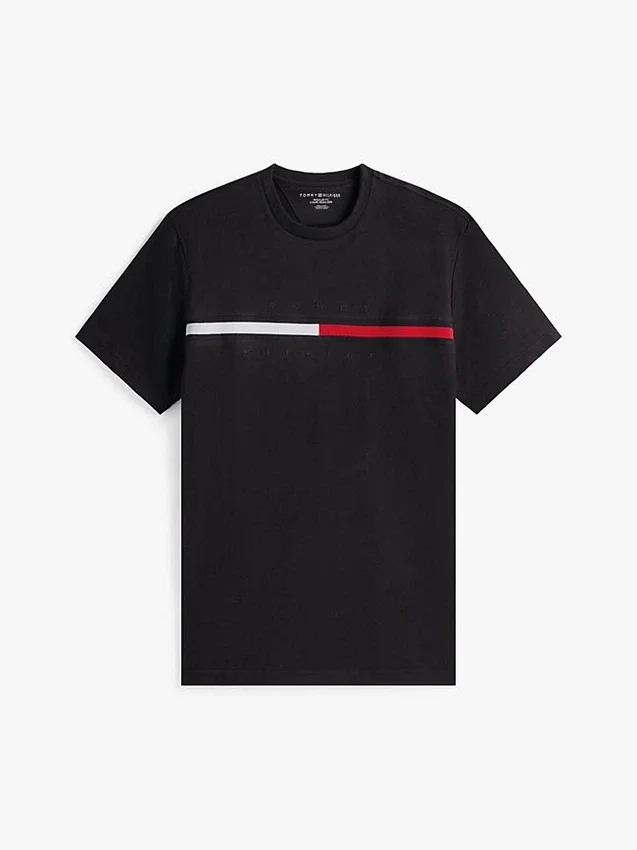Camiseta con logotipo de bandera bordado Camiseta con logotipo de bandera bordado