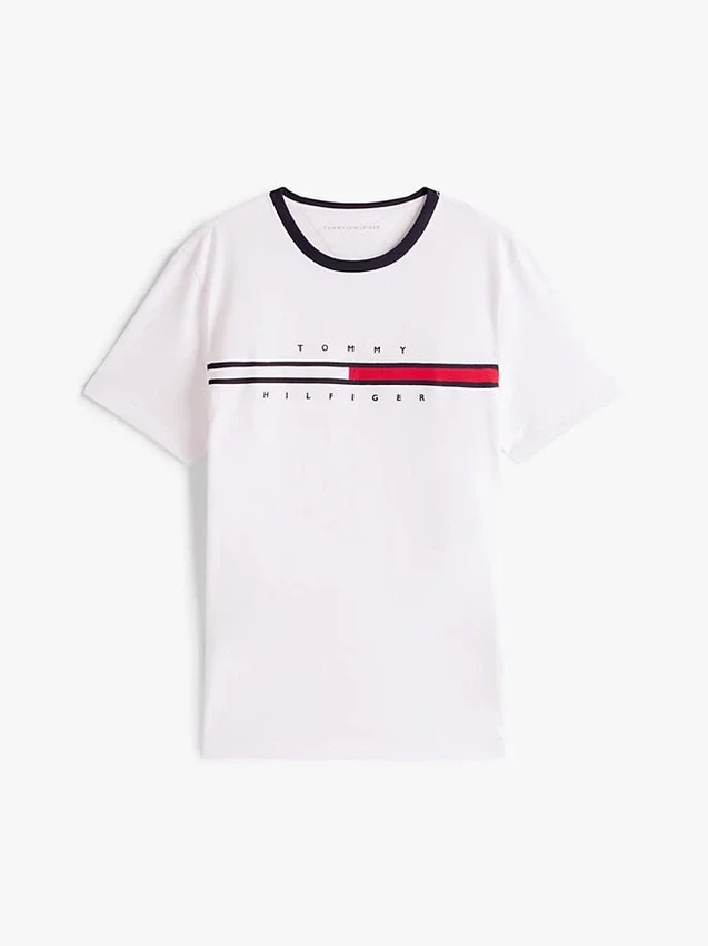 Camiseta con logotipo de bandera bordado Camiseta con logotipo de bandera bordado