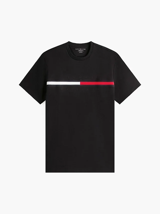 Camiseta con logotipo de bandera bordado Camiseta con logotipo de bandera bordado