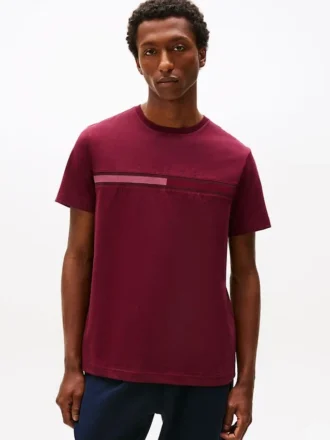 Camiseta con logotipo de bandera en tonos