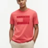 Camiseta con logotipo de bandera en tonos