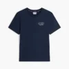Camiseta con logotipo de bandera ondulada en la espalda Camiseta con logotipo de bandera ondulada en la espalda