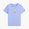 Camiseta con logotipo de hoja de laurel estampado Camiseta con logotipo de hoja de laurel estampado