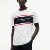 Camiseta con logotipo de rayas en bloque de Hilfiger