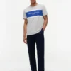 Camiseta con logotipo de rayas en bloque de Hilfiger Camiseta con logotipo de rayas en bloque de Hilfiger