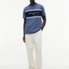 Camiseta con logotipo de rayas en bloque de Hilfiger Camiseta con logotipo de rayas en bloque de Hilfiger