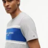 Camiseta con logotipo de rayas en bloque de Hilfiger Camiseta con logotipo de rayas en bloque de Hilfiger