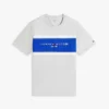 Camiseta con logotipo de rayas en bloque de Hilfiger Camiseta con logotipo de rayas en bloque de Hilfiger