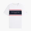 Camiseta con logotipo de rayas en bloque de Hilfiger