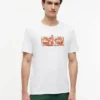 Camiseta con logotipo floral tropical Camiseta con logotipo floral tropical
