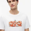 Camiseta con logotipo floral tropical Camiseta con logotipo floral tropical
