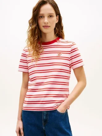 Camiseta con monograma bordado
