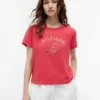 Camiseta con monograma en letra cursiva y estampado de cuadros vichy Camiseta con monograma en letra cursiva y estampado de cuadros vichy