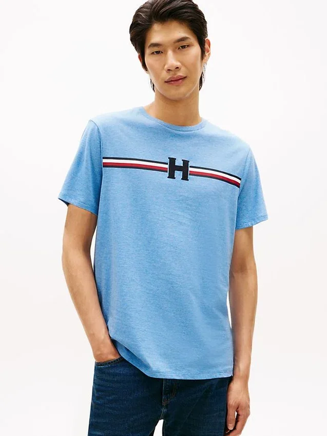 Camiseta con rayas H Camiseta con rayas H