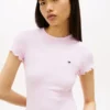 Camiseta con ribete ondulado de Tommy Jeans