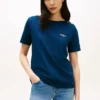Camiseta de algodón interlock con botones dorados Camiseta de algodón interlock con botones dorados